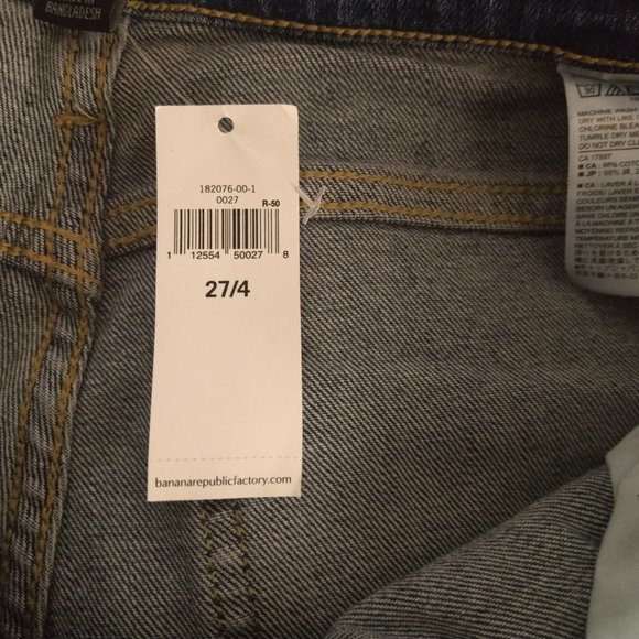 NWT Banana Republic Denim Girlfriend Jean Distress - Picture 6 of 13